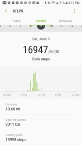 Walked a 5K last weekend for breast cancer! Screenshot_20180615-201956