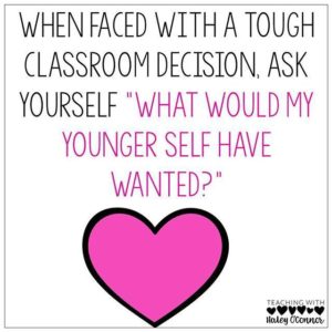 Do you do this? What tips would you have for your younger self or for new teachers just starting the